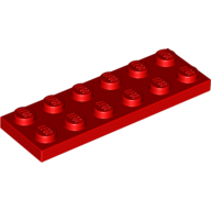LEGO® 379521 ROOD - M-2-D LEGO® 2x6 ROUGE
