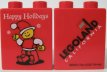 LEGO® Duplo, Brick 1 x 2 x 2 with Happy Holidays 2003 Pattern 4066pb151 (gebruikt)