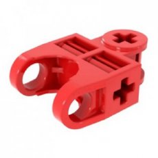LEGO®  Asconnector 2 x 3 met balgat, open zijkanten ROOD