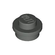 LEGO® 1x1 rond OUD DONKER GRIJS