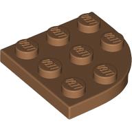 LEGO® 3x3 rond hoek MEDIUM NOUGAT