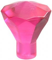 LEGO® diamant TRANSPARANT DONKER ROZE