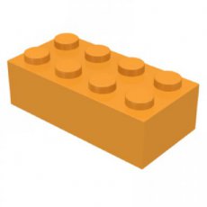 LEGO® brick 2x4 MEDIUM ORANGE