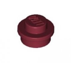 LEGO® 1x1 rond DONKER ROOD