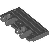 LEGO® Barrière de train à charnière 2 x 4 à double verrouillage avec renforts arrière GRIS FONCÉ