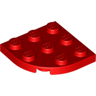 LEGO® 3035721 - 4178428 ROOD - M-4-E LEGO® 3x3 ronde hoek  ROOD