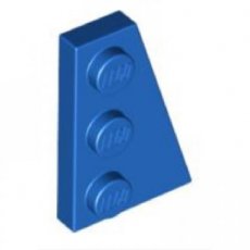 LEGO® 2x3 wig  rechts BLAUW