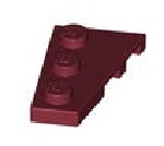 LEGO® 2x3 wig  links DONKER ROOD