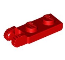 LEGO® scharnierplaat 1x2 met 2 uitsteeksels ROOD