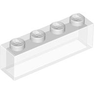 LEGO® brick 1x4 TRANSPARENT CLEAR (scratches are possible)