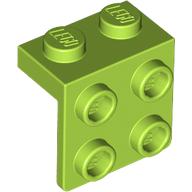 LEGO® hoekplaat 1x2 - 2x2 LIMOEN