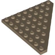 LEGO® halve plaat 8x8 DONKER BEIGE