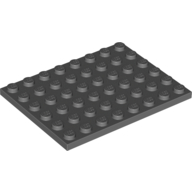 LEGO® 6x8 DONKER GRIJS