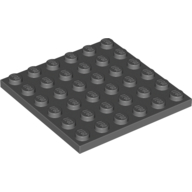 LEGO® 6x6 DONKER GRIJS