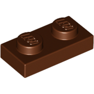 LEGO® plaat 1x2 OUD BRUIN