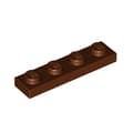 LEGO® plaat 1x4 OUD BRUIN
