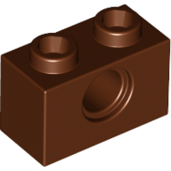 LEGO® 4211252 BRUIN - L-13-G LEGO® 1x2 steen met gat BRUIN
