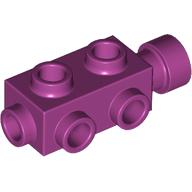 LEGO® 6322832 MAGENTA - M-49-G LEGO® modifié 1x2x2/3 avec des clous sur les côtés MAGENTA