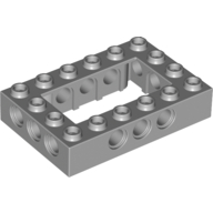 LEGO®  steen 4x6 open midden LICHT GRIJS