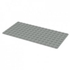 LEGO® base plate 8x16 OLD LIGHT GRAY