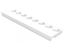 LEGO® 2x8 met geleider WIT