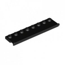 LEGO® plaque 2x8 avec guide NOIR