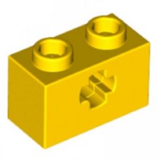 LEGO® 1x2 steen met asgat GEEL