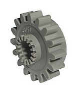 LEGO® Engrenage 16 dents avec embrayage lisse VIEUX GRIS FONCE