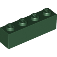 LEGO® 1x4 DONKER GROEN