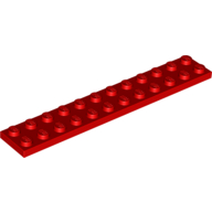 LEGO® 4161545 - 4255035 ROOD - M-38-D LEGO® 2x12 ROOD