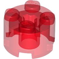 LEGO® 2x2 rond TRANS ROOD