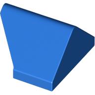 LEGO® 1x2/45 graden dubbel / omgekeerd - met nophouder aan de binnenkant  BLAUW