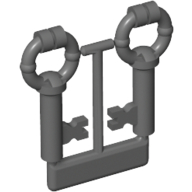 LEGO®  set van 2 antieke sleutels DONKER GRIJS