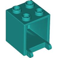 LEGO® brievenbus DONKER TURQUOISE
