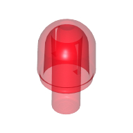 LEGO® 6171762 - 4497943 TRANS ROOD - KO-1-Y LEGO® Bionicle Oog - Pin TRANSPARANT ROOD