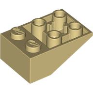 LEGO® omgekeerd 33 graden 2x3 met BEIGE