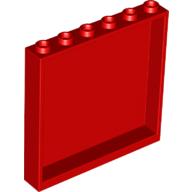 LEGO® Panneau mural 1x6x5 ROUGE