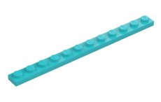 LEGO® plaat 1x12 MEDIUM AZUUR