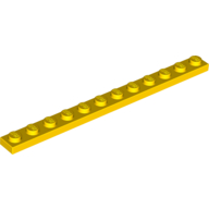 LEGO® 4514844 GEEL - H-12-A LEGO® 1x12 GEEL