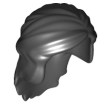 LEGO® cheveux longs NOIR