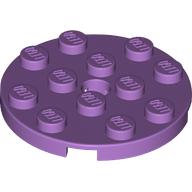 LEGO® 4x4 round MEDIUM LAVENDEL