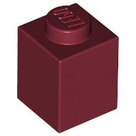 LEGO® 1x1 DONKER ROOD