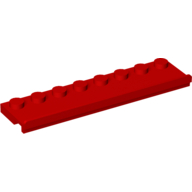 LEGO® platte plaat 2x8 deurrail (breed) ROOD