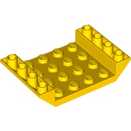 LEGO®  omgekeerde dakpan 45 graden 6x4 dubbel met 4x4 inkeping en 3 gaten GEEL