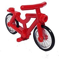 LEGO® 4558856 ROOD - H-35-A LEGO® fiets met wielen (losse band) ROOD