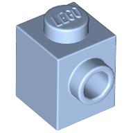 LEGO® brick 1x1 with stud on one side BRIGHT BLUE