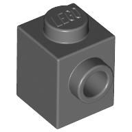 LEGO® 4558955 D GRIJS - MS-117-L LEGO® 1x1 with stud on one side DARK GRAY