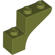 LEGO® boog 1x3x2 OLIJF GROEN