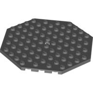 LEGO® 10x10 achthoek DONKER GRIJS