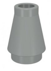 LEGO® 1x1 kegel OUD LICHT GRIJS